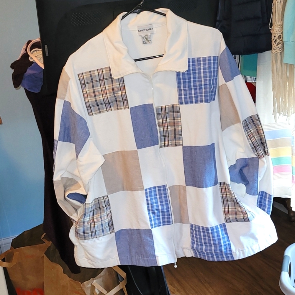 Vintage 90s Patchwork Jacket - image 2
